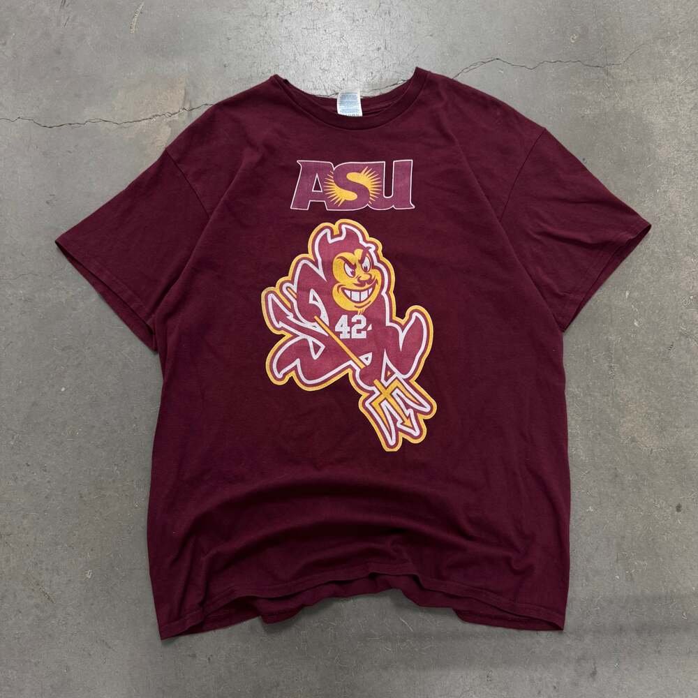 Vintage Arizona State Sun Devils ASU Graphic T Shirt Maroon L